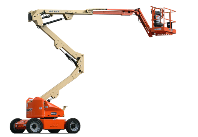 28 meter articulated boom lift for high reach construction and maintenance access